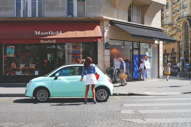trendy pastel, francouzskÃ¡ ulice
